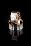 Love Me Brand 12mm 1.Quality Rose White 2 Colors Gorgeous Steel Wedding Band Ring Lm-015R - 2