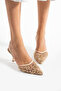 Y,S,R Flower Detailed Lace Bridal Shoes (7CM) - 2