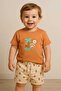 Combed Double Set (Printed Embroidered Application)