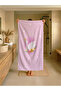 Pink Swan Patterned Children's Beach - Sea - Pool Towel Tlaph-051