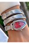 Silver Color Snake Watch, Wrapped Watch, Women's Wristwatch