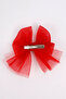 Red Tulle Bow Girl's Clip Buckle - 3