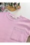 Pink Oversize T-Shirt with Pocket - 100% Cotton - 3