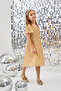 Gold Sequined Girls' Dress-Siri - 2