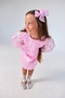 Pink Glitter Detailed Girl's Dress - Corrine - 3