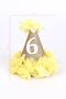 Yellow 6 Year Old Funnel Birthday Clip Buckle - 3