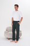 Cotton Pocket Plaid Printed Elastic Waist Stylish and Comfortable Men's Pajama Bottoms Petrol Green 01 - 3