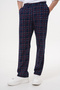 Cotton Pocket Plaid Printed Elastic Waist Stylish and Comfortable Men's Pajama Bottoms - 4