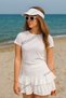 Unisex Visor White Tenisci Visor Hat with Uv Protector - 7