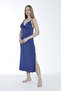 Women's Viscose Elastane Fabric Long Nightgown 18231 - 4