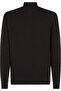 Men's Brand Logo Cotton Blend Half Zip Stylish Black Sweater Mw0Mw3 - 2