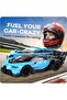 DIVO RC Car 1:14 Scale Fast 2.4GHz Cool Lights with Open Door ,boot rechargeable Blue - 4