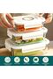 Rectangular Food Vacuum Glass Storage Container Set – 3 Pieces, Automatic & Manual Pump - 3