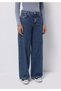 Loose Fit Low Waist Wide Leg Women's Indigo Jean Pants - 4
