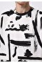 Comfort Fit Round Neck Printed Men's White Short Sleeve T-Shirt - 4