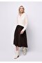 Midi Straight Women's Brown Skirt