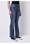 Regular Fit Women's Indigo Jean Trousers - 4