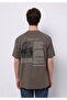 Comfort Fit Round Neck Plain Men's Green Short Sleeve T-Shirt - 2