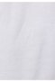 Comfort Fit Round Neck Plain Men's White Short Sleeve T-Shirt - 5