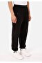 Relaxed Fit Mid Waist Men's Black Sweatpants - 4