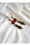 Tiger Eye & Jasper Natural Stone 2-Piece Earring Set with Dangle - Ornate - 5 cm - Baklava Apparatus - 5