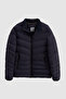 Slim Fit Navy Blue Coat - 5