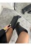 Black Gaiter Detail Heeled Boots - 3