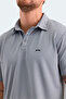 Sloan Men's Polo Neck Gray T-Shirt - 5