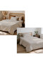 3 Piece Fabric Ruffled Single Duvet Cover Set with Elasticized Sheets - 3