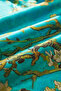 100% Silk Shawl Scarf (45X165 cm) - Vincent Van Gogh (Almond Tree Water Green) - 4