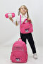 Melody 3-Piece School Bag Backpack Lunchbox Pencil Holder Primary School Plush Toy Gift