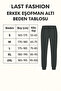 Black Men's Comfortable Fit Diver Fabric Sweatpants - 5