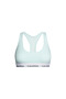 Women's Brand Logo Elastic Band Suitable for Daily Use Blue Sports Bra F3785E Lkw