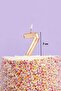 Gold Number 7 Candle - 2