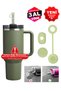 Quencher and New Generation Straw Thermos Compatible 3 Piece Leak Proof Protective Accessory Silicone Set