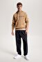 Men's Brand Logo Hooded Long Sleeve Brown Sweatshirt Suitable for Daily Use - 4