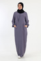 Double Pocket Casual Bihter Cross Dress Gray
