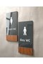 Wooden Series Self-Adhesive Vertical Wc Orientation Sheet Set - 4