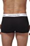 Men's Brand Logo Elastic Band Black Boxer Suitable for Daily Use U2664G 001 - 3