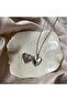 Heart Inside Opened Memory Necklace Couple Necklace - 2