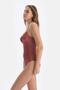 ملابس السباحة البني Underwire - 3