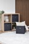 4-Piece Coverless Basket Organizer Wardrobe Laundry Toy Organizer 30X30X30 cm