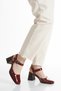 Braşov Series Large Buckle Detailed Heeled Patent Leather Women's Shoes - 2