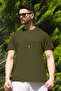Men's Green Relaxfit Soft Touch Wrinkle-Free Modal Fabric T-Shirt - 3