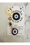 Evil Eye Beaded Keychain - Dark Blue - 4