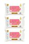 3 Pcs Intimate Genital Hygiene Wet Wipes, Original Rose Musk 25 Pcs. Alcohol and Paraben Free
