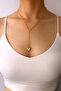 Y Necklace - Heart Chain Heart Low-Cut Necklace - 2