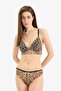 Leopard Patterned Padded Lace Bralet-Fall in Love E6986Ax25Sp - 2