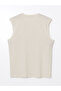 Nevavm with Difference Oval Collar Men's Sleeveless T-Shirt - 6