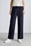Wide Straight Flexible Waist Pocketed Lace-Up Straight Leg Pants D8354Ax25Sp - 6